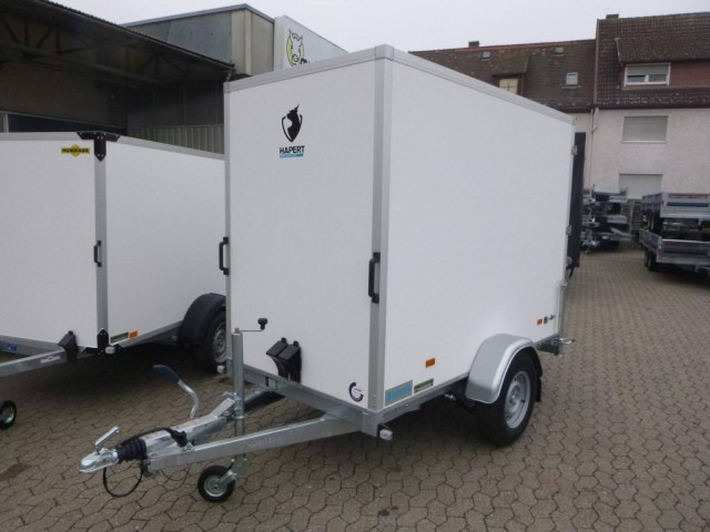 Hapert Sapphire L-1 250x130x180cm, ZG 1,8 to., Koffer Türe - Remolque caja cerrada: foto 1 Hapert Sapphire L-1 250x130x180cm, ZG 1,8 to., Koffer Türe - Remolque caja cerrada: foto 1
