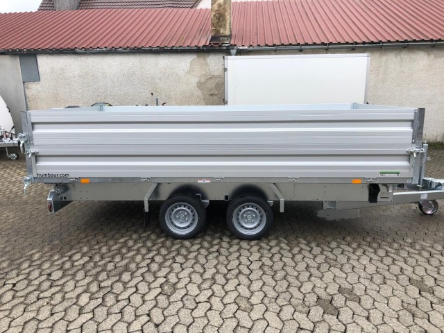 Humbaur 3-Seitenkipper HTK 3500.41 Alu mit BW-Aufsatz, 4100 x 2100 x 350 mm, 3,5 to. - Remolque volquete: foto 3 Humbaur 3-Seitenkipper HTK 3500.41 Alu mit BW-Aufsatz, 4100 x 2100 x 350 mm, 3,5 to. - Remolque volquete: foto 3