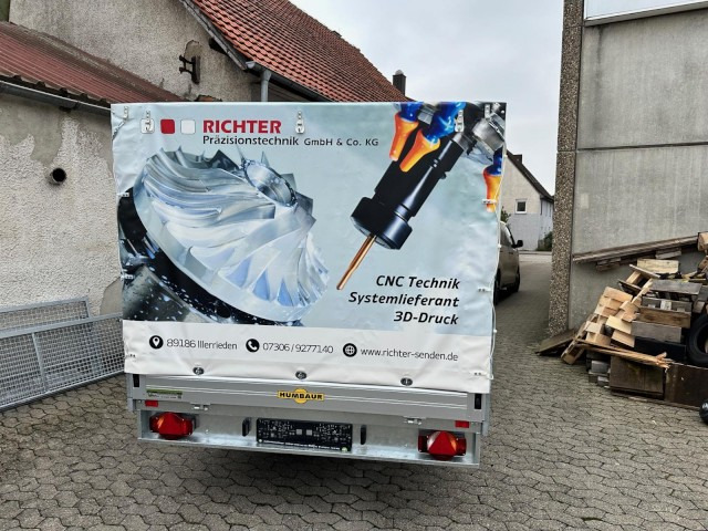 Humbaur HT 253118 Hochlader 2,5 to. mit Hochplane 200 cm, Digitaldruck - Remolque de coche: foto 4 Humbaur HT 253118 Hochlader 2,5 to. mit Hochplane 200 cm, Digitaldruck - Remolque de coche: foto 4