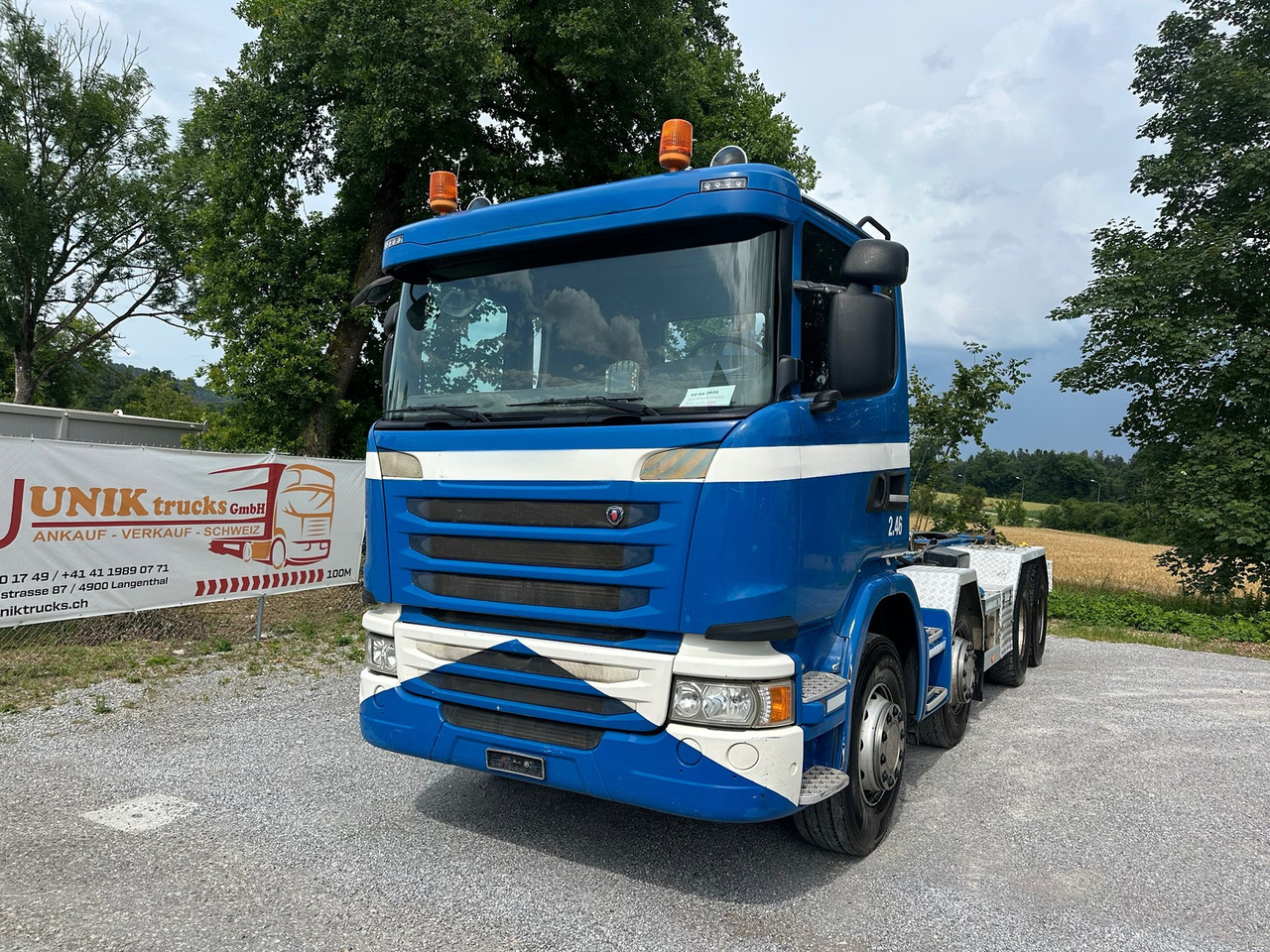 SCANIA G450 8x4 Abrollkipper - Camión multibasculante: foto 1 SCANIA G450 8x4 Abrollkipper - Camión multibasculante: foto 1