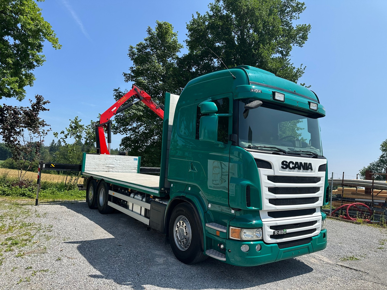 SCANIA R 480 6x2 Palfinger 16502 - Camión caja abierta, Camión grúa: foto 3 SCANIA R 480 6x2 Palfinger 16502 - Camión caja abierta, Camión grúa: foto 3