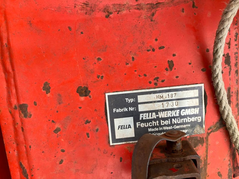 Heckmähwerk Fella KM 187 Trommelmäher 1,80m - Segadora: foto 5 Heckmähwerk Fella KM 187 Trommelmäher 1,80m - Segadora: foto 5