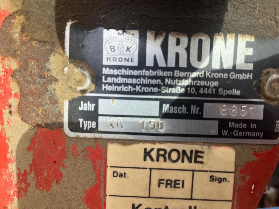 Krone Rundballenpresse KR 150 Garnbindung - Rotoempacadora: foto 5 Krone Rundballenpresse KR 150 Garnbindung - Rotoempacadora: foto 5