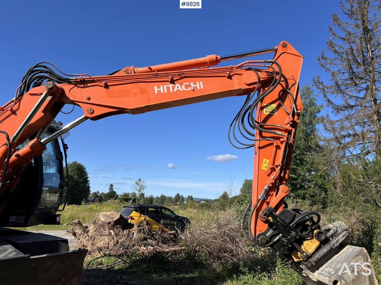 Excavadora de ruedas Hitachi ZX140 W-5B with rotor and planer bucket: foto 15