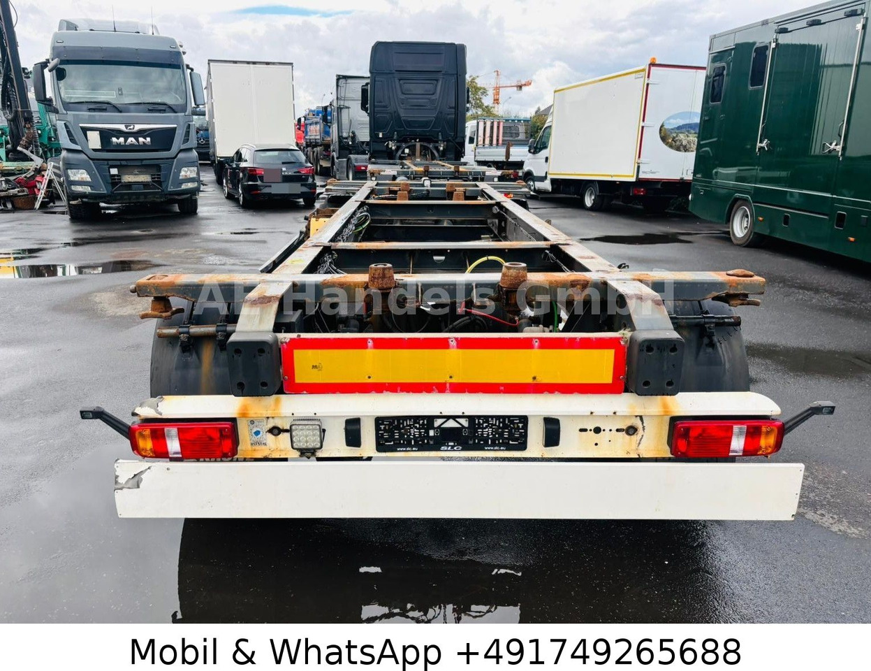 Krone AZ BDF Drehschemel *Scheibenbremsen/VollLuft - Remolque portacontenedore/ Intercambiable: foto 4 Krone AZ BDF Drehschemel *Scheibenbremsen/VollLuft - Remolque portacontenedore/ Intercambiable: foto 4