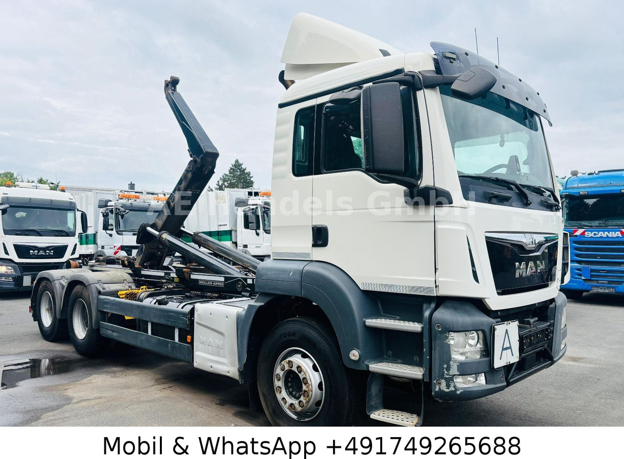 MAN TGS 26.440 BL 6x4 *Retarder/MEILLER-RK-20.65 - Camión multibasculante, Camión grúa: foto 1 MAN TGS 26.440 BL 6x4 *Retarder/MEILLER-RK-20.65 - Camión multibasculante, Camión grúa: foto 1
