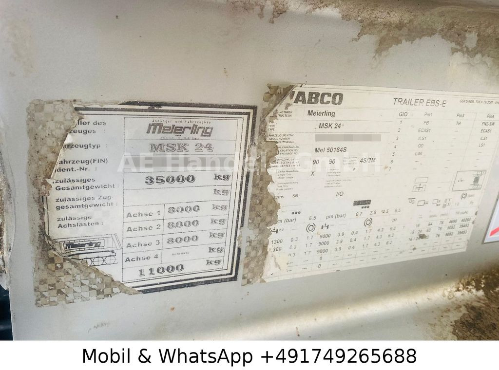 Semirremolque volquete Meierling MSK 24 Stahl *27m³/Lift/Alcoa/Rollplane/Podest: foto 19