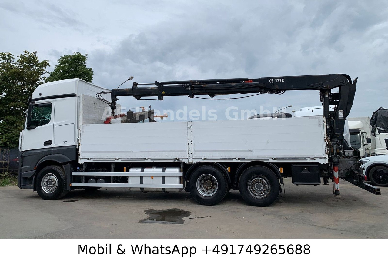 Mercedes-Benz Actros IV 2646 L LL 6x2 *Retarder/Hiab-177K-Pro - Camión caja abierta, Camión grúa: foto 2 Mercedes-Benz Actros IV 2646 L LL 6x2 *Retarder/Hiab-177K-Pro - Camión caja abierta, Camión grúa: foto 2