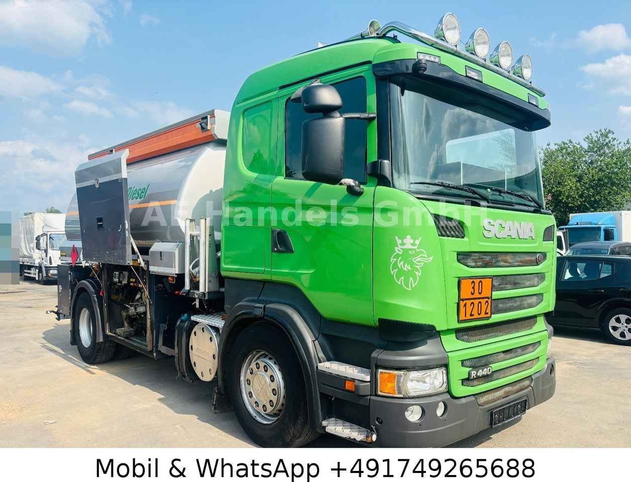 Scania R440 Rohr *Retarder/Oben-Unten/2-Kammern/14m³ - Camión cisterna: foto 1 Scania R440 Rohr *Retarder/Oben-Unten/2-Kammern/14m³ - Camión cisterna: foto 1