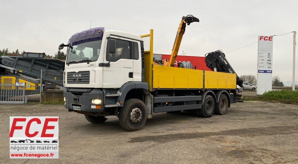 MAN TGA 36.350 /HIAB 166E4 Non Accidenté - Camión caja abierta: foto 1 MAN TGA 36.350 /HIAB 166E4 Non Accidenté - Camión caja abierta: foto 1