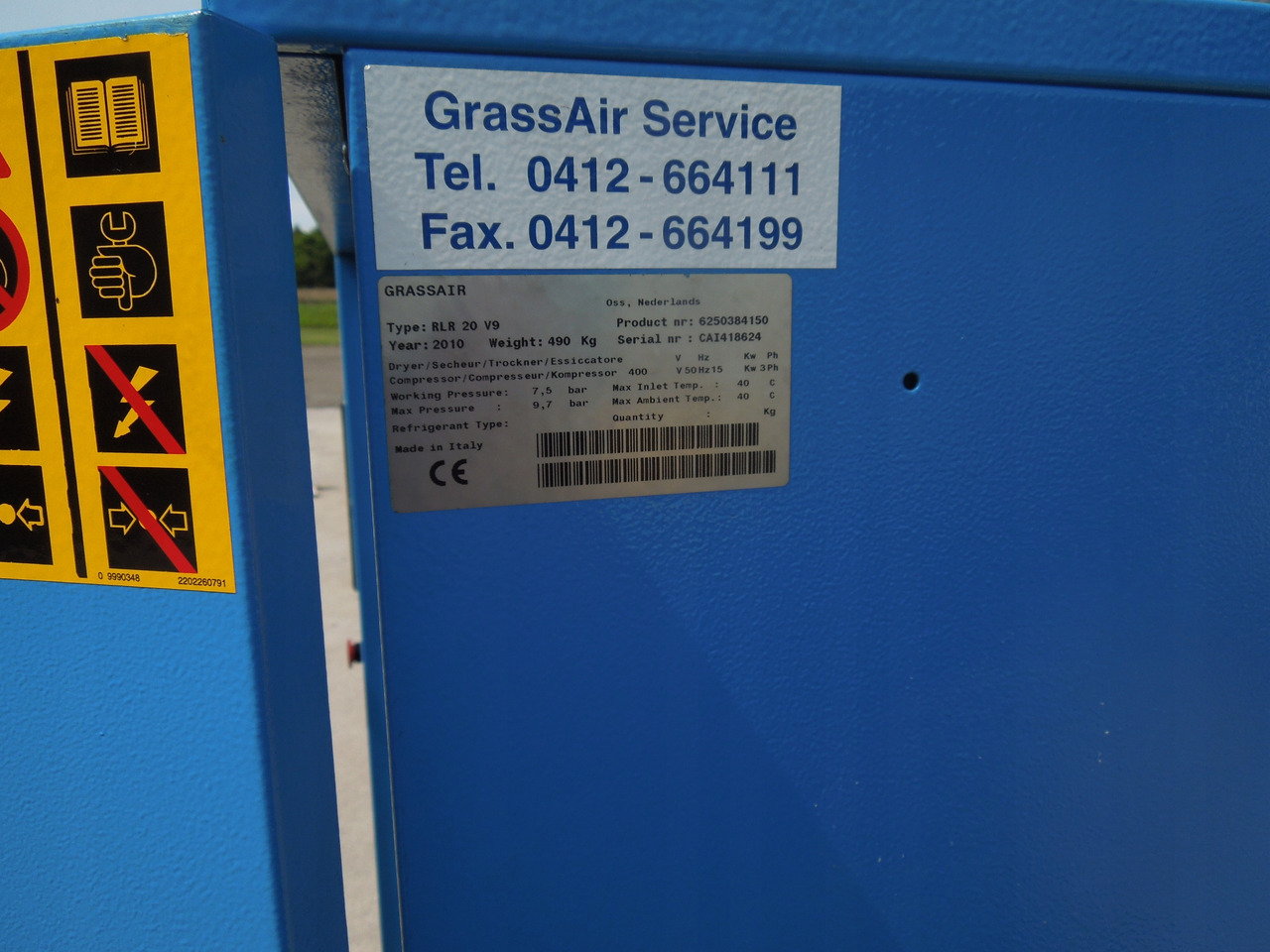 GRASSAIR RLR 20 V9 RLR 20 V9 - Compresor de aire: foto 5 GRASSAIR RLR 20 V9 RLR 20 V9 - Compresor de aire: foto 5