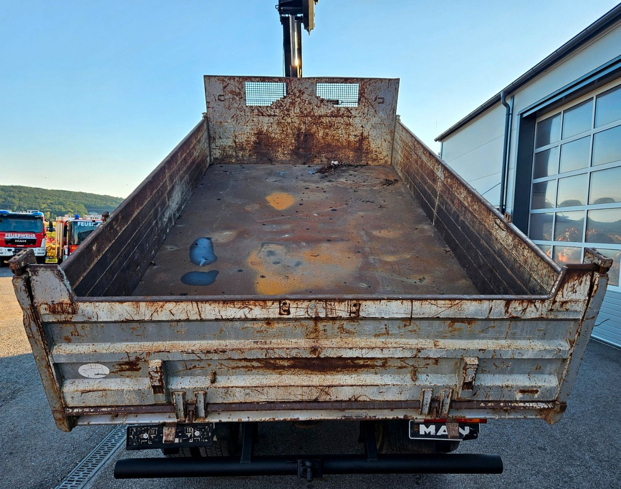 Camión volquete, Camión grúa MAN LE 14.250 4x4 HIAB 077BS-2 Kran Greifer: foto 14