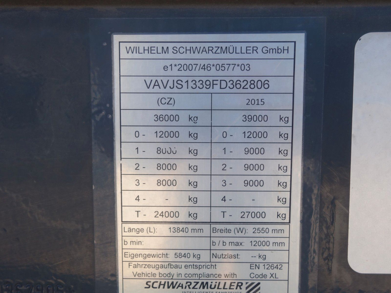 Semirremolque lona Schwarzmüller SPA 3/E  Standard, Liftachse, SAF Achsen: foto 16
