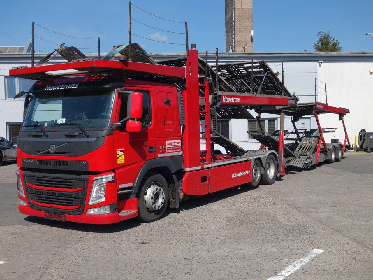 Volvo FM 460 6x2 Kassbohre Metago / Supertrans - Camión portavehículos: foto 1 Volvo FM 460 6x2 Kassbohre Metago / Supertrans - Camión portavehículos: foto 1