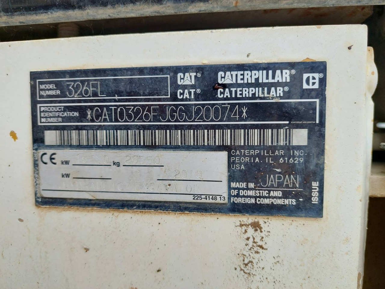CAT 326FL - Excavadora de cadenas: foto 5 CAT 326FL - Excavadora de cadenas: foto 5