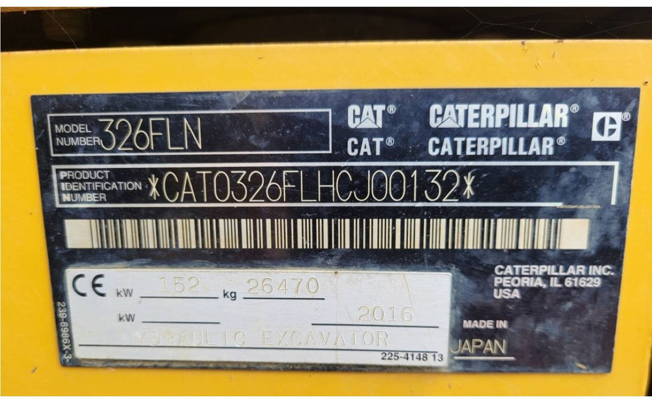 Leasing para CAT 326FLN CAT 326FLN: foto 6