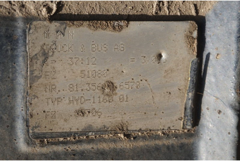 MAN HYD-1160-01 37/12 - Eje posterior para Camión: foto 3 MAN HYD-1160-01 37/12 - Eje posterior para Camión: foto 3