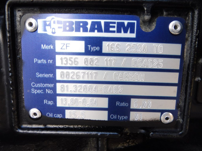 ZF 16S2530TO RM CARBON - Caja de cambios para Camión: foto 5 ZF 16S2530TO RM CARBON - Caja de cambios para Camión: foto 5