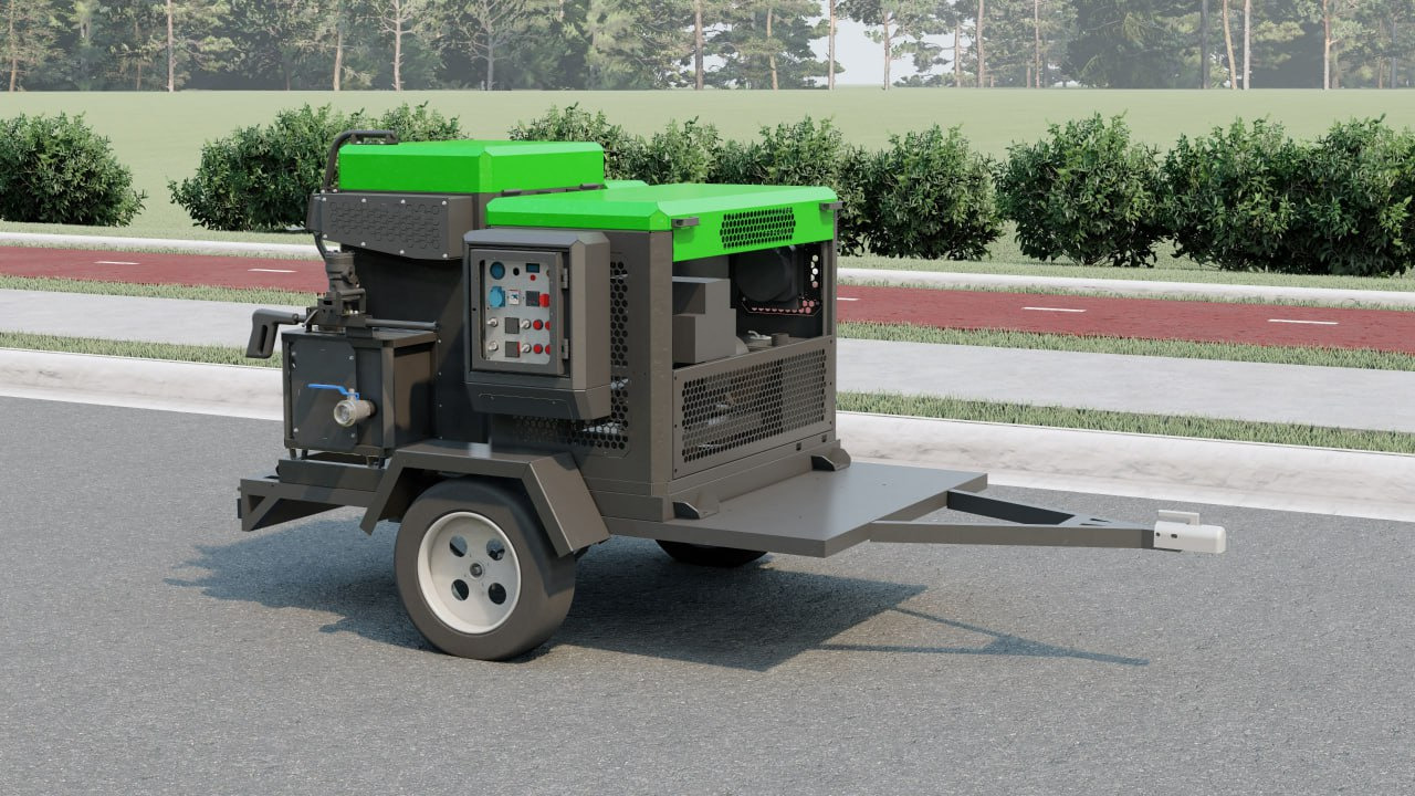 TICAB Crack sealing machine , 120 l, Asphalt crack filler, Manufacturer - Pavimentadora de asfalto: foto 1 TICAB Crack sealing machine , 120 l, Asphalt crack filler, Manufacturer - Pavimentadora de asfalto: foto 1