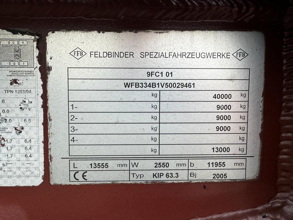 Semirremolque silo Feldbinder Feldbinder, Silokipper, 63.3m3: foto 7