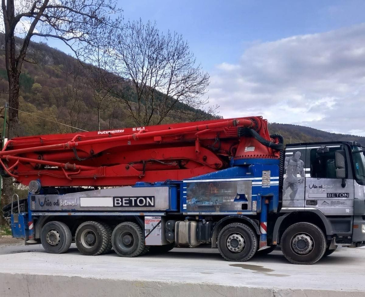 Mercedes-Benz Actros 4448 10x4, E5, MP-3, Putzmeister M46-5 - Camión bomba de hormigón: foto 1 Mercedes-Benz Actros 4448 10x4, E5, MP-3, Putzmeister M46-5 - Camión bomba de hormigón: foto 1
