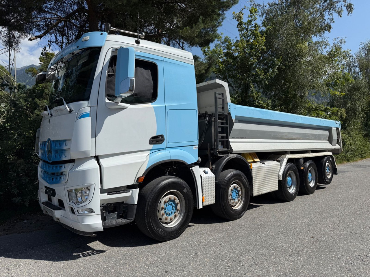 Mercedes-Benz Arocs 4451 10x4, E6, Swiss Kipper, Dumper - Camión volquete: foto 2 Mercedes-Benz Arocs 4451 10x4, E6, Swiss Kipper, Dumper - Camión volquete: foto 2