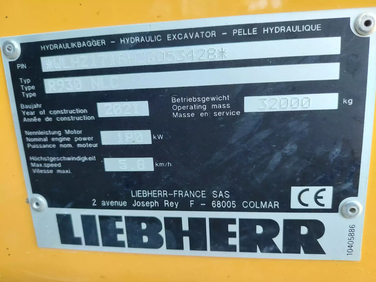 Leasing para  2021 Liebherr R 930NLC 2021 Liebherr R 930NLC: foto 7