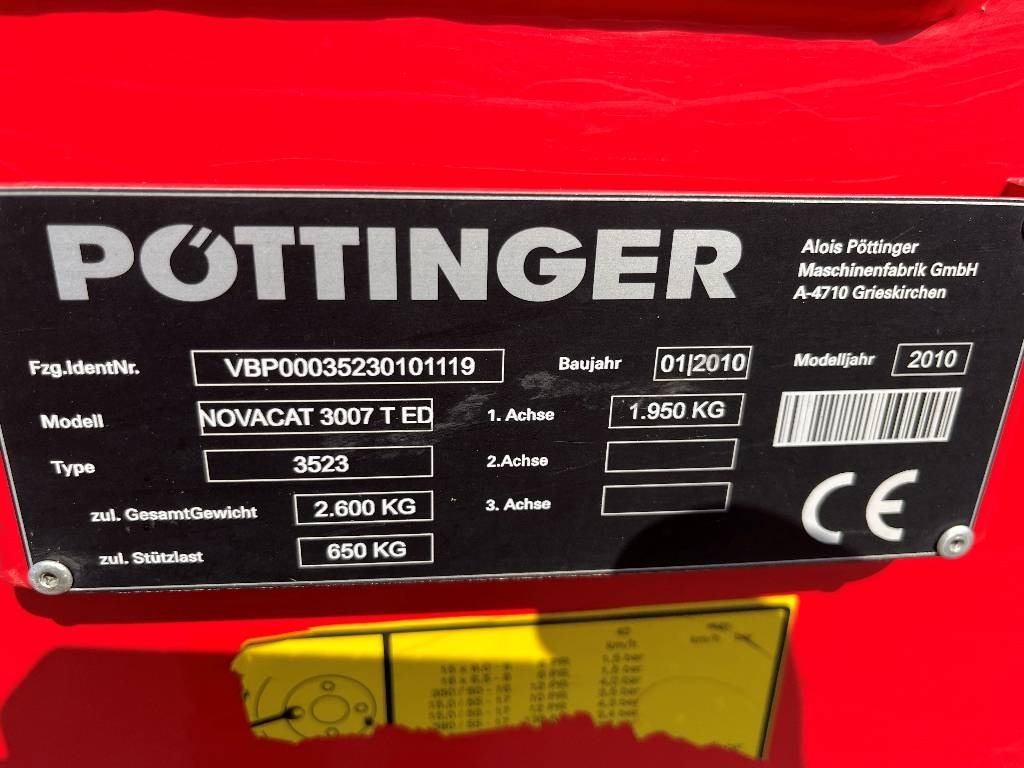 Pöttinger NovaCat 3007 T Dismantled. Only spare parts - Segadora: foto 5 Pöttinger NovaCat 3007 T Dismantled. Only spare parts - Segadora: foto 5
