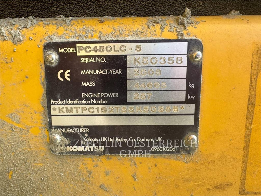 Excavadora de cadenas Komatsu PC450LC-8: foto 6