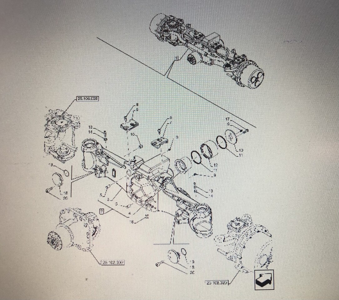 CASE OPTUM 270 PRZEDNI MOST-CZĘŚCI/CASE OPTUM 250/270/300 - Eje delantero para Maquinaria agrícola: foto 1 CASE OPTUM 270 PRZEDNI MOST-CZĘŚCI/CASE OPTUM 250/270/300 - Eje delantero para Maquinaria agrícola: foto 1