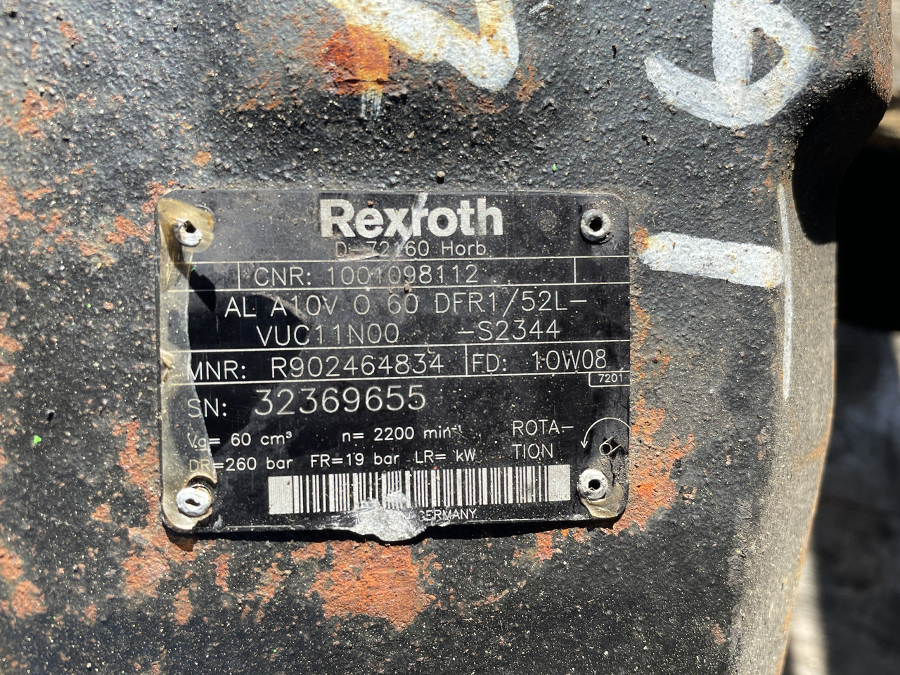 CAT Caterpillar TH336 TH337 TH406 TH407 - pompa hydrauliczna Rexroth R902464834 - Bomba hidráulica para Maquinaria agrícola: foto 2 CAT Caterpillar TH336 TH337 TH406 TH407 - pompa hydrauliczna Rexroth R902464834 - Bomba hidráulica para Maquinaria agrícola: foto 2