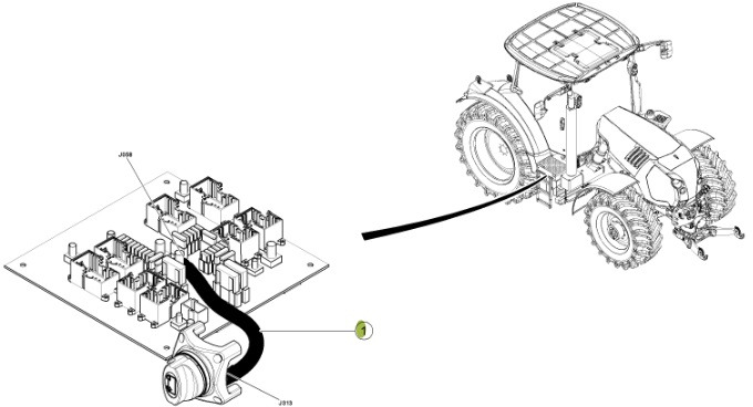 Claas Arion 550-520 650-620 - kabel wiązka elektryczna 0021503042 - Cables/ Alambres para Tractor: foto 2 Claas Arion 550-520 650-620 - kabel wiązka elektryczna 0021503042 - Cables/ Alambres para Tractor: foto 2