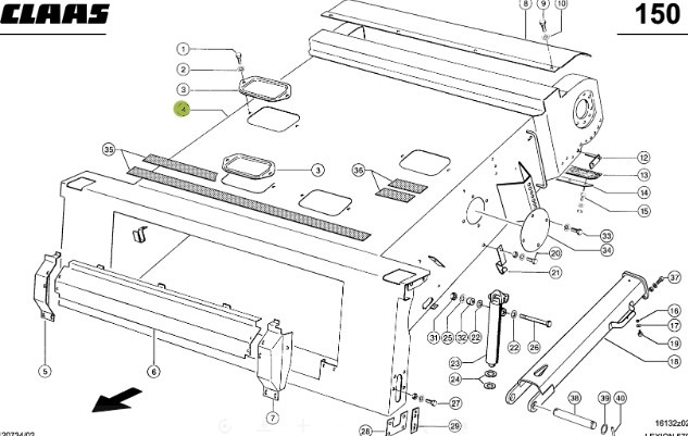 Claas Lexion 570 Gardziel Obudowa Gardziela Kanał Wciągający 0005184411 00 0518 441 1 - Sistema de admisión de aire para Maquinaria agrícola: foto 1 Claas Lexion 570 Gardziel Obudowa Gardziela Kanał Wciągający 0005184411 00 0518 441 1 - Sistema de admisión de aire para Maquinaria agrícola: foto 1