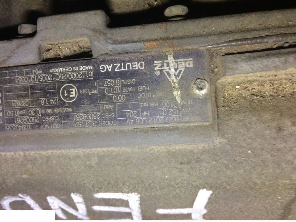 Fendt 716 718 816 818 820 - Silnik TCD2012L064V - Motor para Maquinaria agrícola: foto 1 Fendt 716 718 816 818 820 - Silnik TCD2012L064V - Motor para Maquinaria agrícola: foto 1