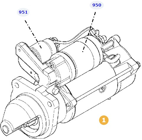Fendt 828 Vario - rozrusznik F340900060010 - Arranque para Maquinaria agrícola: foto 1 Fendt 828 Vario - rozrusznik F340900060010 - Arranque para Maquinaria agrícola: foto 1