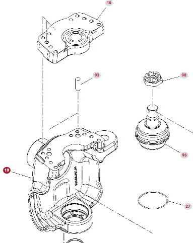 Fendt 936 GEN 7 Obudowa łączona Przegubu Płytka CZĘŚCI  H218PF050036A   H218PF050041A - Bastidor/ Chasis para Maquinaria agrícola: foto 1 Fendt 936 GEN 7 Obudowa łączona Przegubu Płytka CZĘŚCI  H218PF050036A   H218PF050041A - Bastidor/ Chasis para Maquinaria agrícola: foto 1