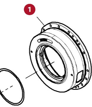 Fendt Vario 1038 1042 1046 1050 GEN 3 Pokrywa Łożyska Przedniej Osi F530300190010 - Eje delantero para Maquinaria agrícola: foto 1 Fendt Vario 1038 1042 1046 1050 GEN 3 Pokrywa Łożyska Przedniej Osi F530300190010 - Eje delantero para Maquinaria agrícola: foto 1