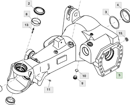 John Deere 7830 Zawieszenie Przedniej Osi Obudowa Pochwa Prawa Lewa R269508 R287723 R259397 - Suspensión para Maquinaria agrícola: foto 1 John Deere 7830 Zawieszenie Przedniej Osi Obudowa Pochwa Prawa Lewa R269508 R287723 R259397 - Suspensión para Maquinaria agrícola: foto 1