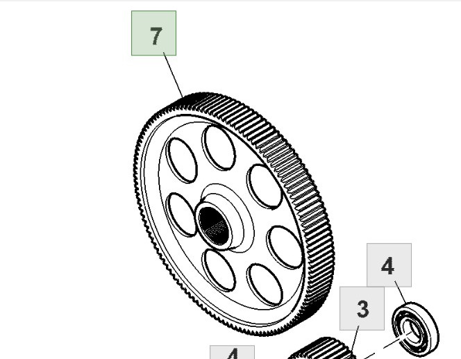 John Deere 9420RX 9470RX 9520RX 9620RX Koło Zębate Przekładnia Zębata Napędu R563181 R544137 - Transmisión para Maquinaria agrícola: foto 1 John Deere 9420RX 9470RX 9520RX 9620RX Koło Zębate Przekładnia Zębata Napędu R563181 R544137 - Transmisión para Maquinaria agrícola: foto 1