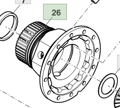 John Deere 9420RX 9470RX 9520RX 9620RX Obudowa Mechanizmu Różnicowego R541381 - Diferencial para Maquinaria agrícola: foto 1 John Deere 9420RX 9470RX 9520RX 9620RX Obudowa Mechanizmu Różnicowego R541381 - Diferencial para Maquinaria agrícola: foto 1
