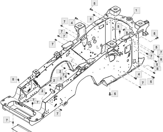 John Deere 9420RX 9470RX 9520RX 9620RX Rama Głowna RE587772 RE578507 - Bastidor/ Chasis para Maquinaria agrícola: foto 1 John Deere 9420RX 9470RX 9520RX 9620RX Rama Głowna RE587772 RE578507 - Bastidor/ Chasis para Maquinaria agrícola: foto 1