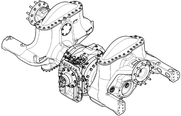 John Deere 9420RX 9470RX 9520RX Kompletna Oś Tylna RE577875 - Eje posterior para Maquinaria agrícola: foto 1 John Deere 9420RX 9470RX 9520RX Kompletna Oś Tylna RE577875 - Eje posterior para Maquinaria agrícola: foto 1