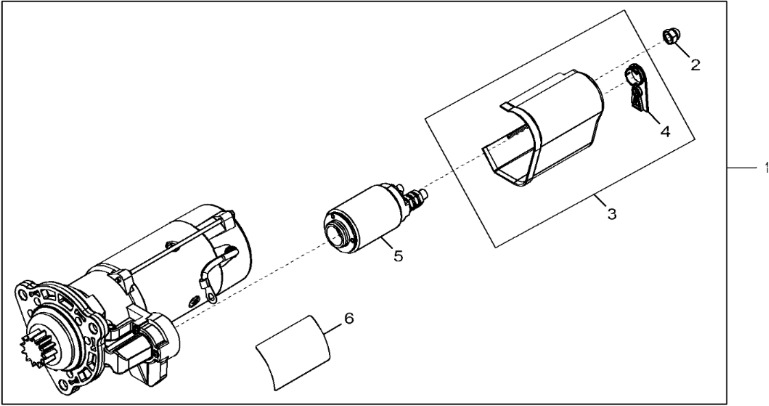 John Deere 9470RX - Zestaw rozrusznika RE540886 (Silnik) - Arranque para Tractor: foto 1 John Deere 9470RX - Zestaw rozrusznika RE540886 (Silnik) - Arranque para Tractor: foto 1