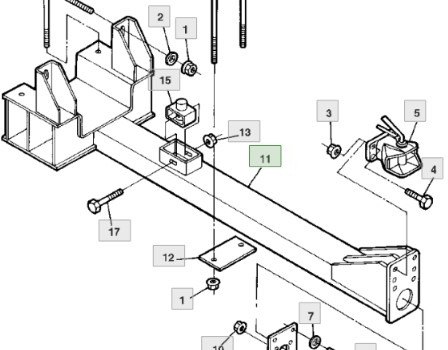John Deere 9780CTS 9780HM 9780 CTS Zaczep AH158268 CZĘŚCI - Carrocería y exterior para Maquinaria agrícola: foto 1 John Deere 9780CTS 9780HM 9780 CTS Zaczep AH158268 CZĘŚCI - Carrocería y exterior para Maquinaria agrícola: foto 1