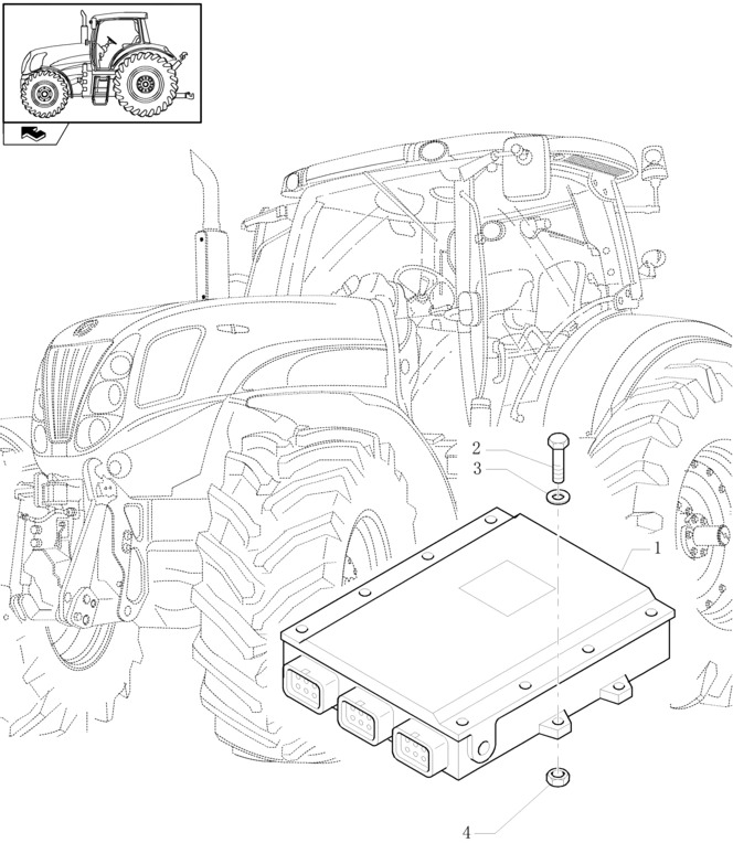 New Holland T6010 Moduł 84225113 - Unidad de control para Tractor: foto 1 New Holland T6010 Moduł 84225113 - Unidad de control para Tractor: foto 1
