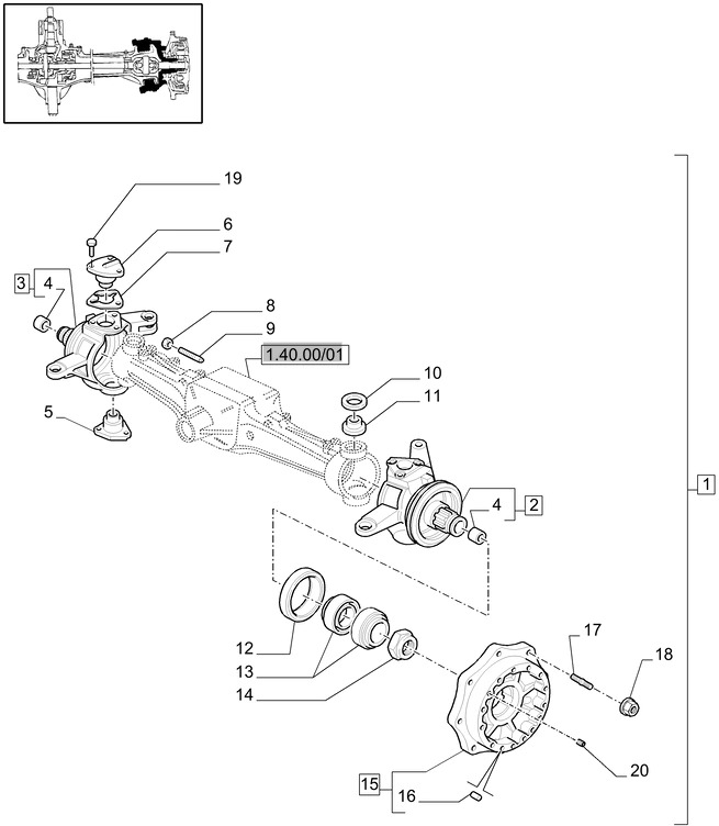 New Holland T6010 Piasta 87529959 - Cubo para Tractor: foto 1 New Holland T6010 Piasta 87529959 - Cubo para Tractor: foto 1