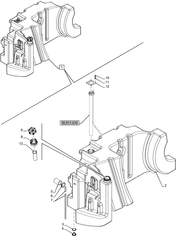 New Holland T6070 Zbiornik paliwa 48173124 - Depósito de combustible para Maquinaria agrícola: foto 1 New Holland T6070 Zbiornik paliwa 48173124 - Depósito de combustible para Maquinaria agrícola: foto 1