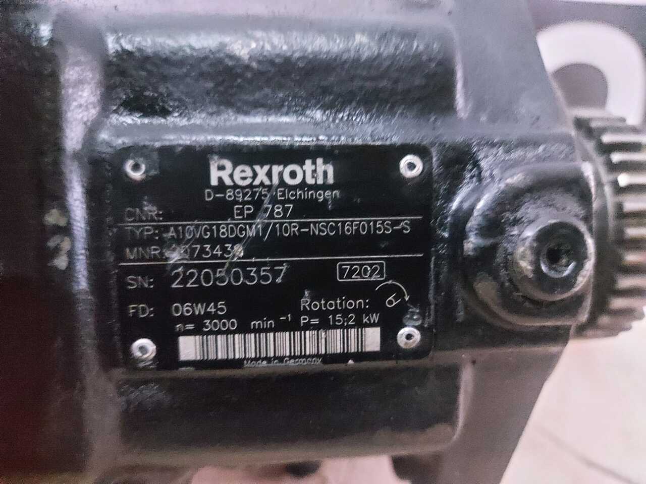 Rexroth A10VG18DGM1/10R - Bomba hidráulica para Maquinaria agrícola: foto 2 Rexroth A10VG18DGM1/10R - Bomba hidráulica para Maquinaria agrícola: foto 2