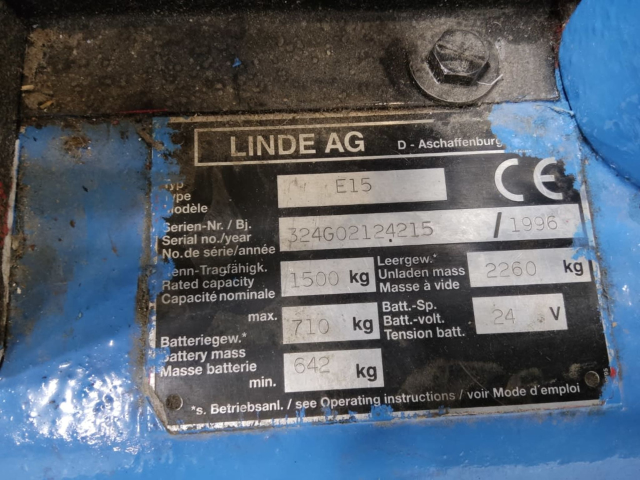 Linde E15 - Carretilla elevadora eléctrica: foto 4 Linde E15 - Carretilla elevadora eléctrica: foto 4
