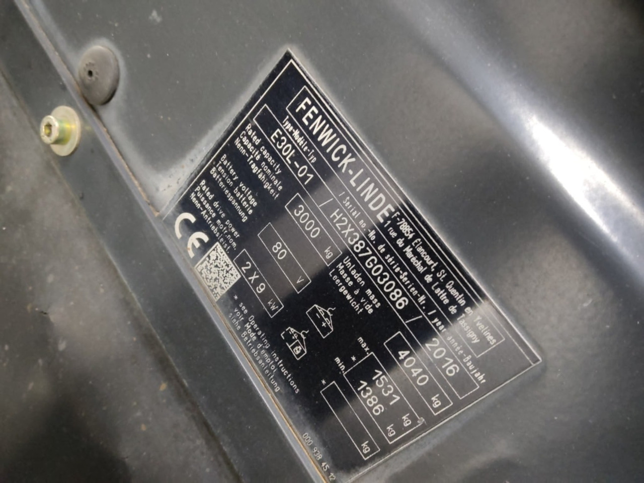 Linde E30L-01 - Carretilla elevadora eléctrica: foto 5 Linde E30L-01 - Carretilla elevadora eléctrica: foto 5